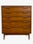 Vintage mid-century modern four drawer dresser featuring clean architectural lines and a streamlined silhouette. The...