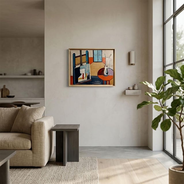Lumière D’atelier, Contemporary Artist’s Studio Oil Painting, Framed by Sophie Dumont, 2025 For Sale - Image 9 of 9