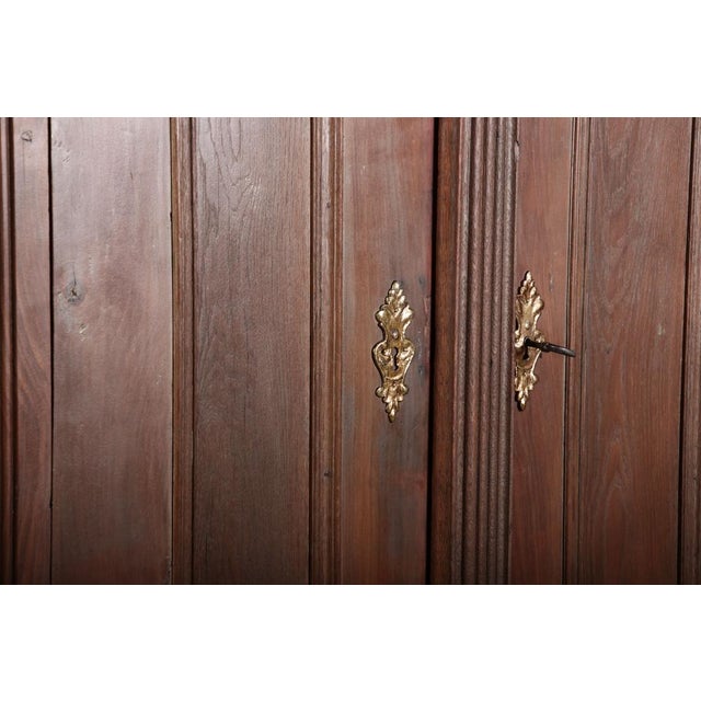 Small Antique Baroque Cabinet in Oak, 1780 For Sale - Image 4 of 18