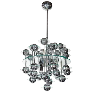 Italian Mid-Century Modern Space Age Chandelier