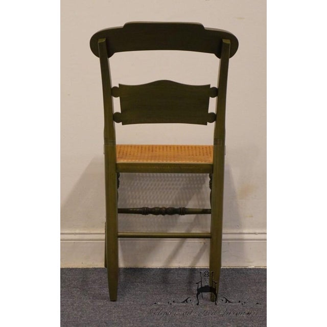 2000 - 2009 Hitchcock 1974 Limited Edition Edward Keith Hand Painted Side Chair - George Washington's Mount Vernon For Sale - Image 5 of 10