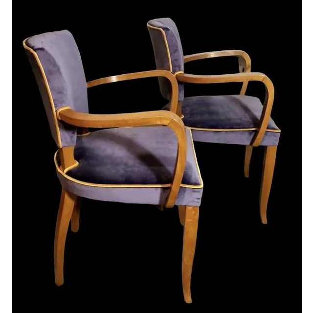 Art Deco French Model Bridge Chairs, 1930, Set of 2 For Sale - Image 6 of 13