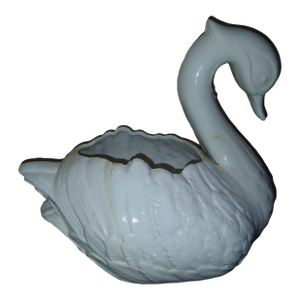 Vintage Ceramic Swan Planter
