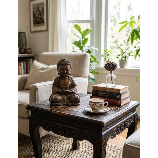 Mid 20th Century Bronze Cold Painted Baby Buddha Tang Style For Sale - Image 5 of 18