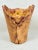 Vintage 1970's David Heger terracotta pottery molded grape leaf vase. This is a pre-owned item so please see all pictures...