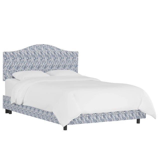 Kenmore Bed in Blue Snake Skin, King For Sale In Chicago - Image 6 of 6