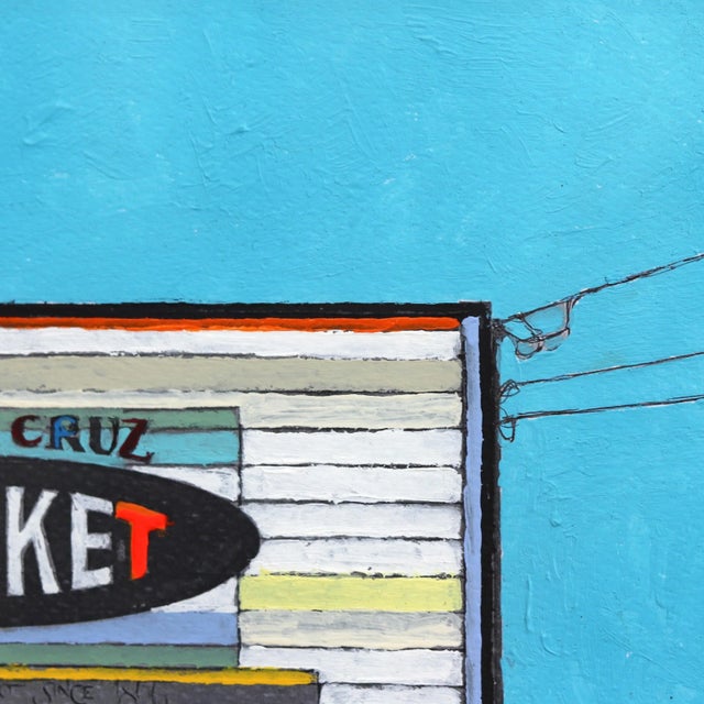 Contemporary "Santa Cruz Market" Original Artwork by Fabio Coruzzi For Sale - Image 3 of 11
