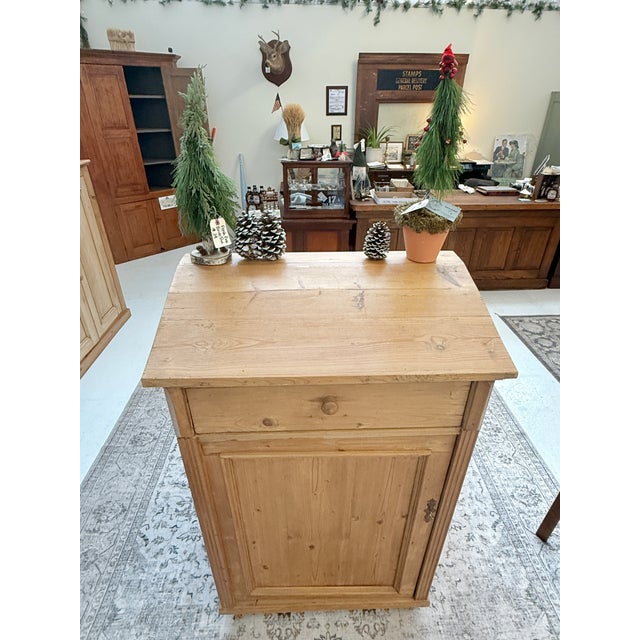 Antique English Pine Cabinet For Sale - Image 4 of 9