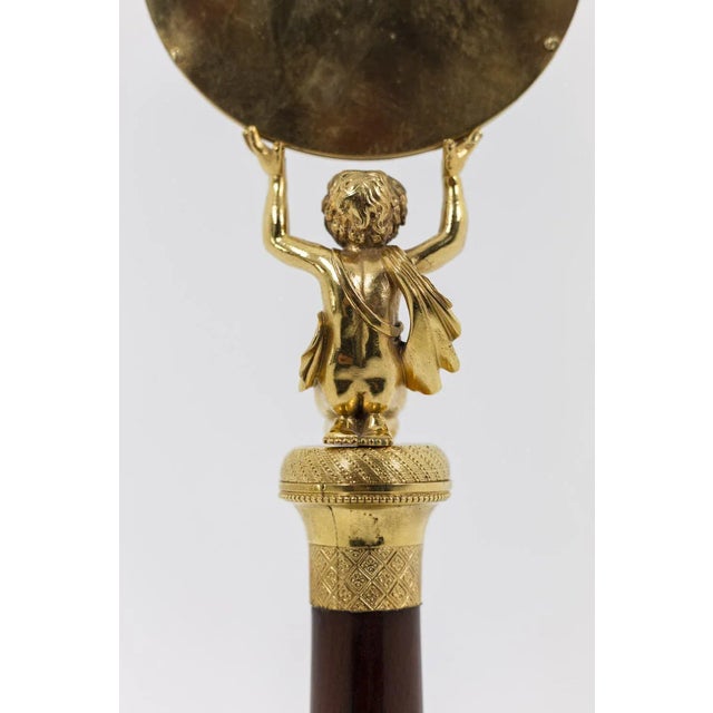 Small Mirror in Rosewood and Gilt Bronze For Sale - Image 4 of 8