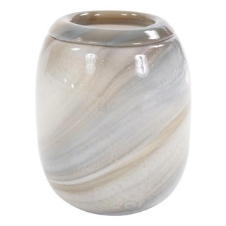 Sand Art Glass Vase For Sale