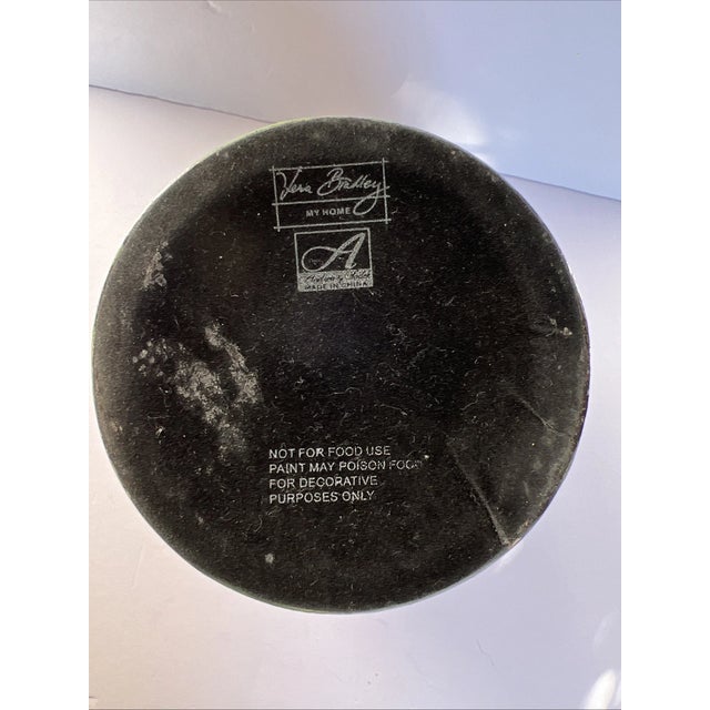 Vintage Vera Bradley My Home Andrea by Sadek Hand Painted Vase For Sale In Dallas - Image 6 of 11