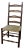 Antique 19th Century American Primitive Four Slat Ladderback Chair - 43” For Sale