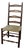 Tall 19th-Century American Primitive Ladderback Chair For Sale