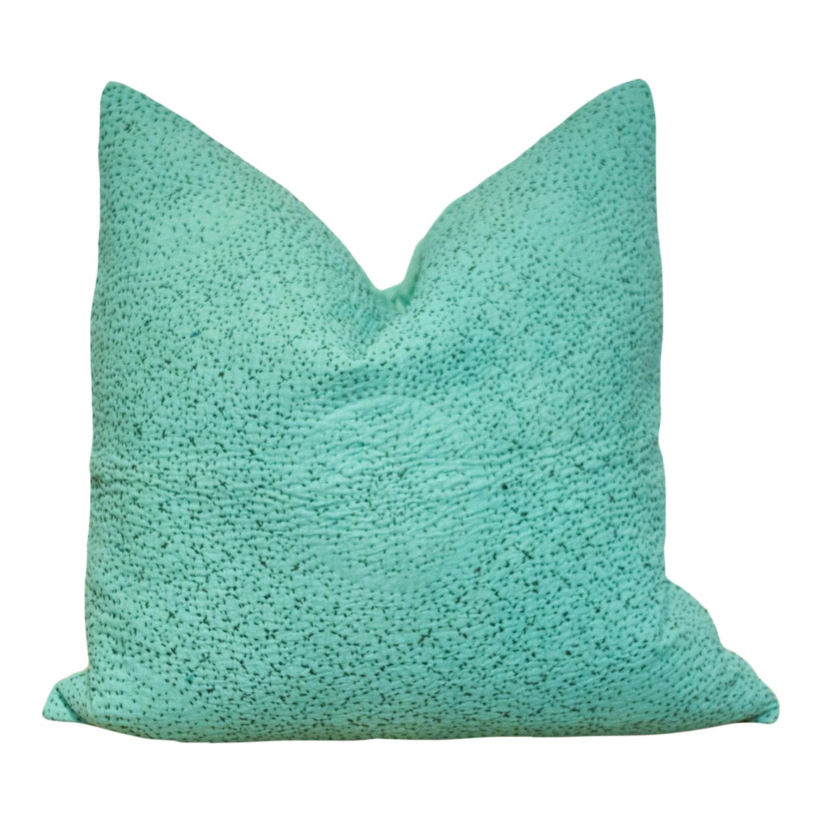 Aqua HandStitched Pillow Cover Chairish