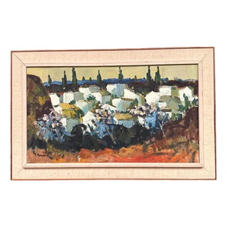 Tage Gavik, Almuñécar, Spain, 1960s, Oil on Canvas, Framed For Sale