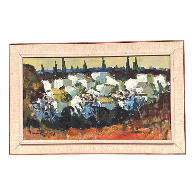 Tage Gavik, Almuñécar, Spain, 1960s, Oil on Canvas, Framed For Sale