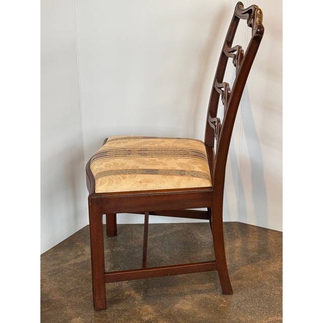 Brown Late 19th Century Set of 10 Mahogany Dining Chairs For Sale - Image 8 of 11