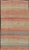 Beige Vintage Turkish Kilim Runner in Coral, Blue and Beige Striped Design 2'10" X 11'6" For Sale - Image 8 of 10