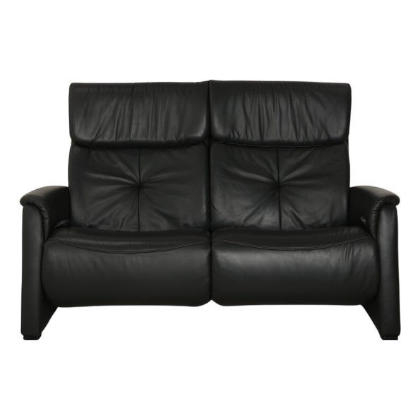 Model 4978 2-Seater Sofa in Anthracite Leather For Sale
