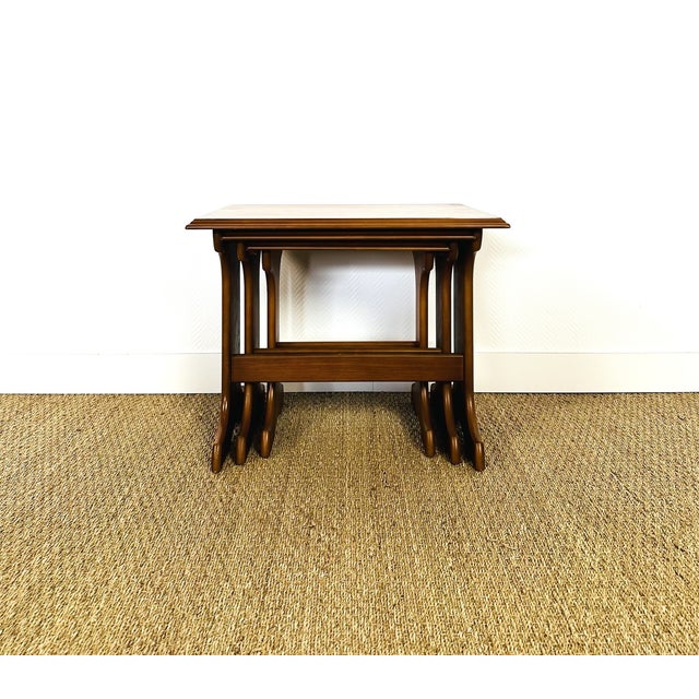 Wood Scandinavian Teak Nesting Tables, 1960s, Set of 3 For Sale - Image 7 of 17