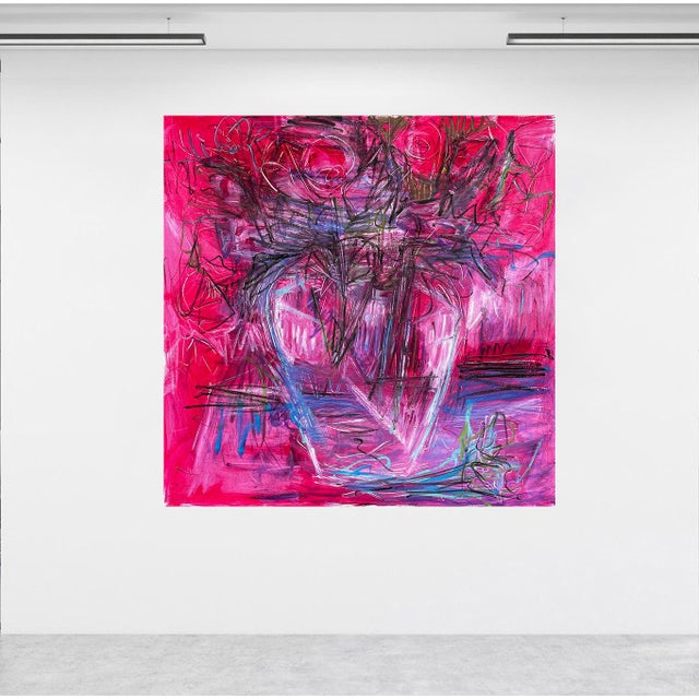 “Wild Arrangement” is an original abstract painting created in acrylic, oil, and oil paint stick on linen. My work...