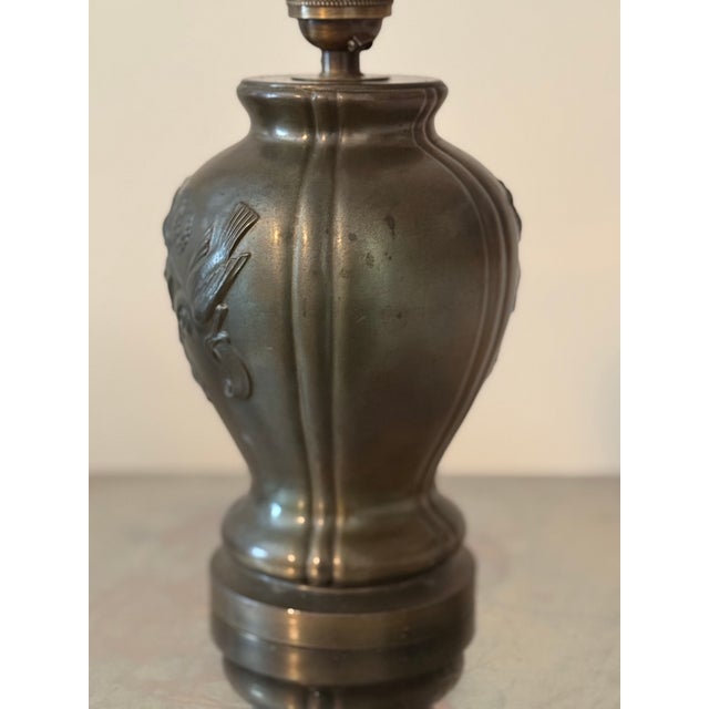 Metal Art Deco Bronze Table Lamp from Stjärnmetall, 1930s For Sale - Image 7 of 11
