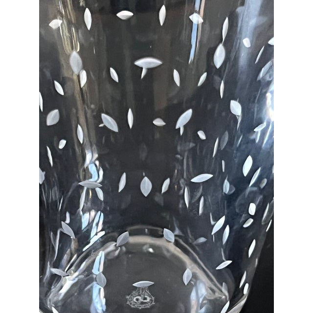 Saint-Louis Mouth Blown and Hand Cut, Scalloped Top Vase For Sale In San Francisco - Image 6 of 13