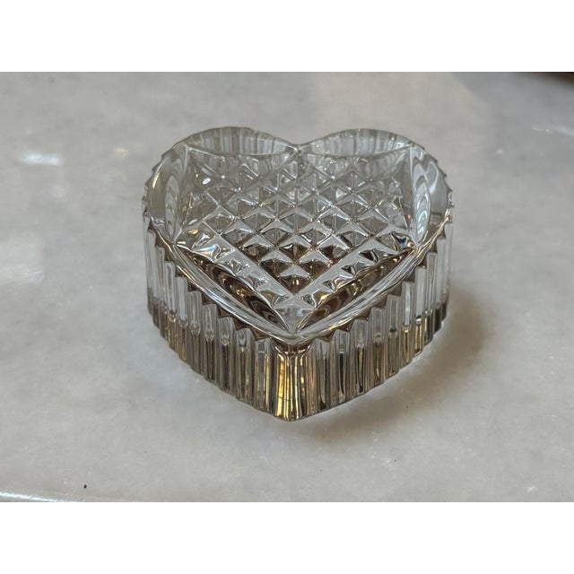 Waterford Crystal Heart Paperweight, Vintage For Sale - Image 11 of 12