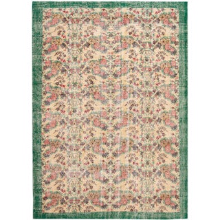 Mid 20th Century Vintage Overdye Rug For Sale