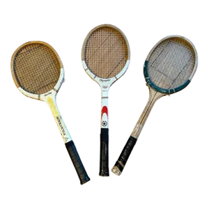 Trio of Vintage Tennis Rackets
