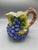 French Country Vintage Bassano Italy Hand Painted Grapevine Ceramic Pitcher French Country For Sale - Image 3 of 7