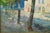 Post-Impressionist Fauvist School Painting, House on a Tree-Lined Street For Sale - Image 6 of 18