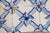 Antique Set of Eleven 18th Century Portuguese Floral Trellis Tiles in Cobalt Blue & White For Sale - Image 4 of 12