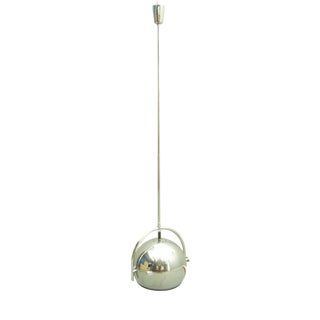 Space Age Chromed Hanging Lamp, 1960s For Sale