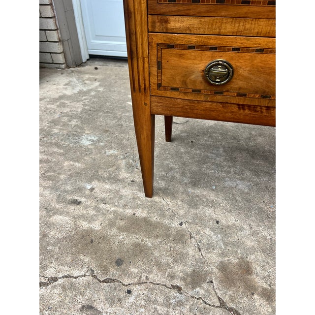 Wood French 19th Century Louis XVI Solid Walnut Secretaire For Sale - Image 7 of 12