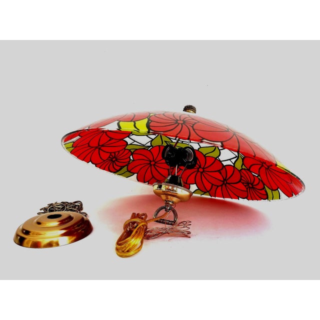 Floral Bowl Chandelier, C1960 For Sale - Image 10 of 10