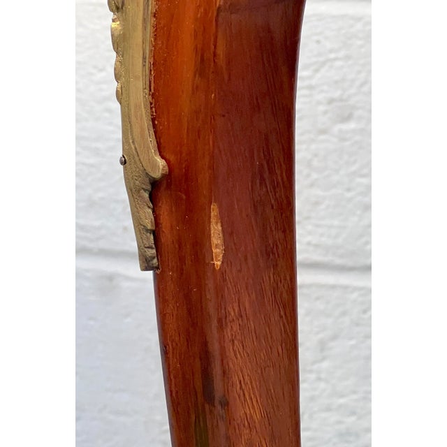 Antique French Bronze and Rouge Marble Side Table For Sale - Image 9 of 11