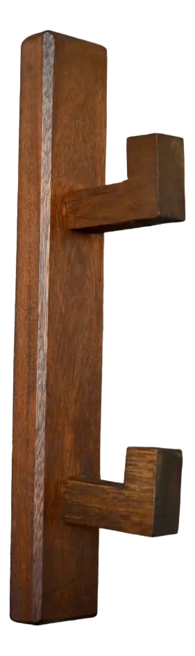 Brutalist Oak Coat Rack