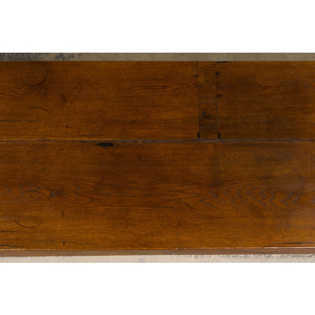 18th Century French Monastery Oak Trestle Dining Table For Sale In New York - Image 6 of 17