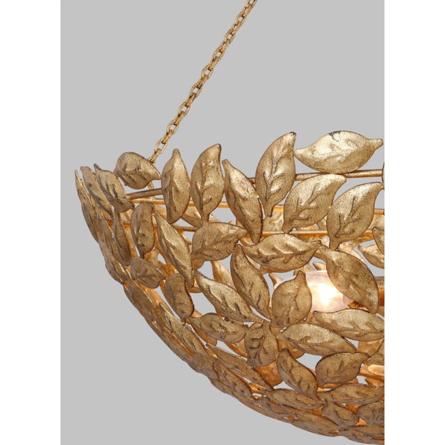 Alexa Hampton by Visual Comfort Studio Kelan Large Pendant, Antique Gild For Sale - Image 4 of 5