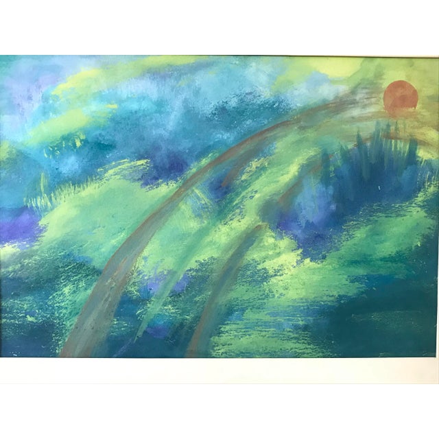 Mid-Century Modern Vintage Mid Century Abstract Painting For Sale - Image 3 of 8