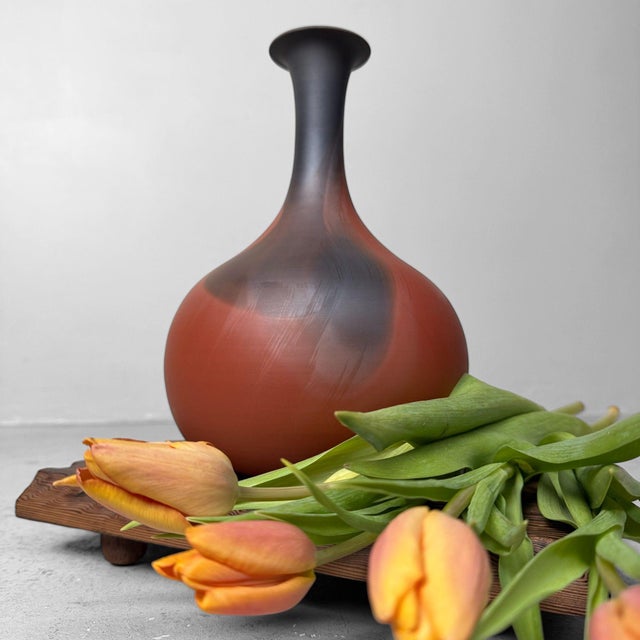 Contemporary Vintage Ikebana Vase, 1980s For Sale - Image 3 of 15