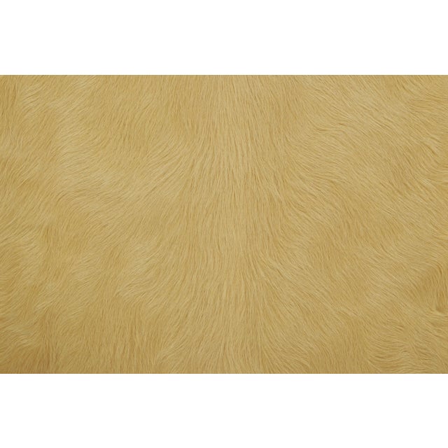 Rug & Kilim’s Contemporary Cowhide Solid Rug in Warm Camel Hues For Sale In New York - Image 6 of 9
