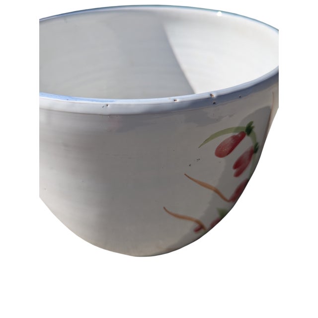 Vintage Ceramic Botanical Flower Planter Made in Italy For Sale - Image 12 of 14