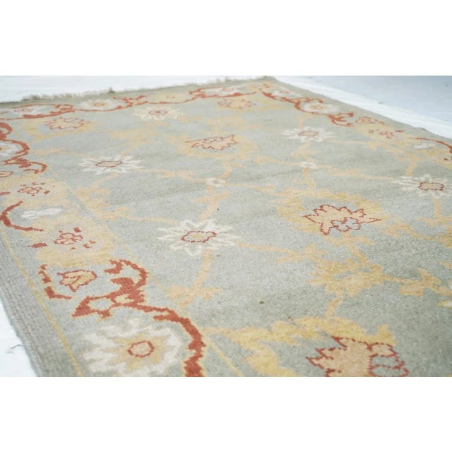 Textile Oushak Rug 4'1'' X 6'1'' For Sale - Image 7 of 10