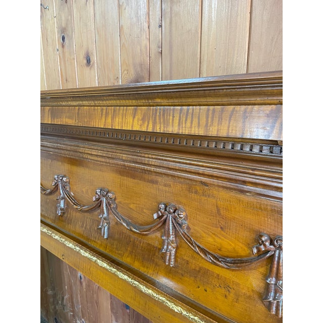 Tiger Maple Mantel Piece For Sale In Buffalo - Image 6 of 14