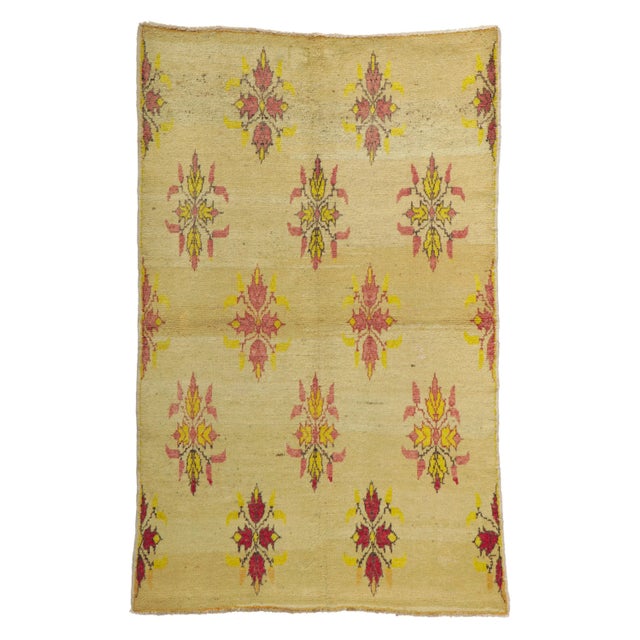 Vintage Turkish Oushak Rug - 04'06 X 07'01 For Sale - Image 9 of 9