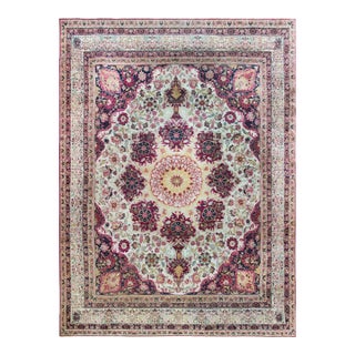 Early 20th Century Persian Lavar Kirman Rug For Sale