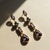 Purple Amethyst & Pearl Drop Earrings Studs, Silver, Gold, Pair For Sale - Image 8 of 8