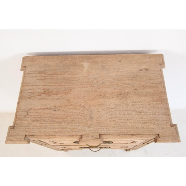 Small Neoclassical Louis XVI Oak Chest of Drawers, Late 19th Century For Sale - Image 15 of 18